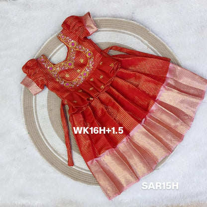 Traditional Pattu Set | Traditional Saree for mom | Dress for baby girl