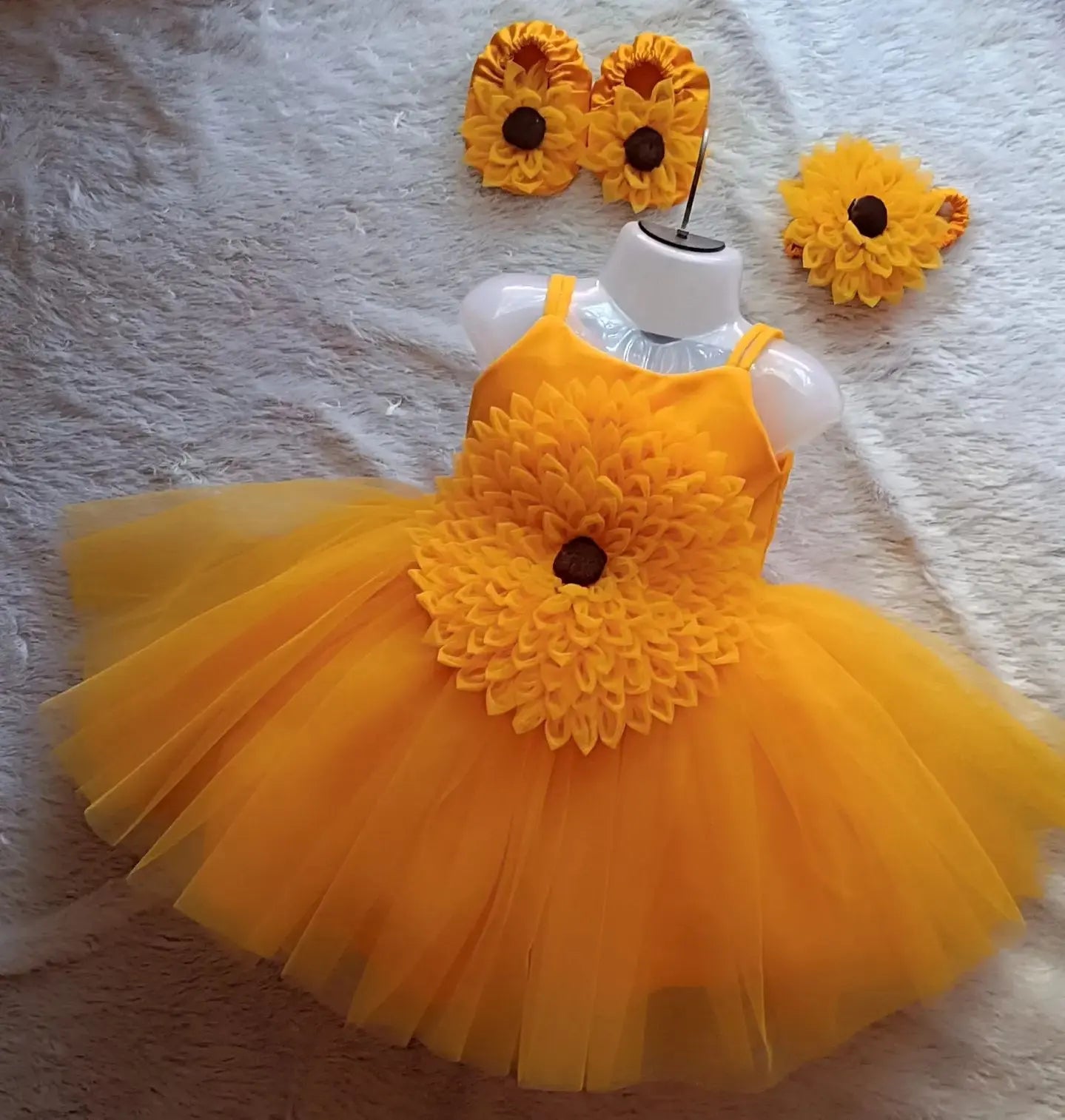 Big Flower Dress | Flower Birthday Dress