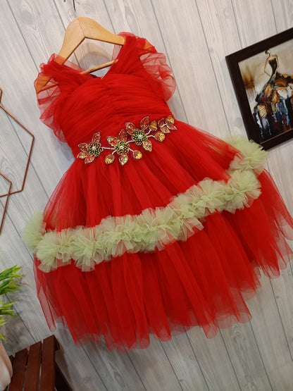 Beautiful Birthday Dress | Mother Daughter Combo Dress