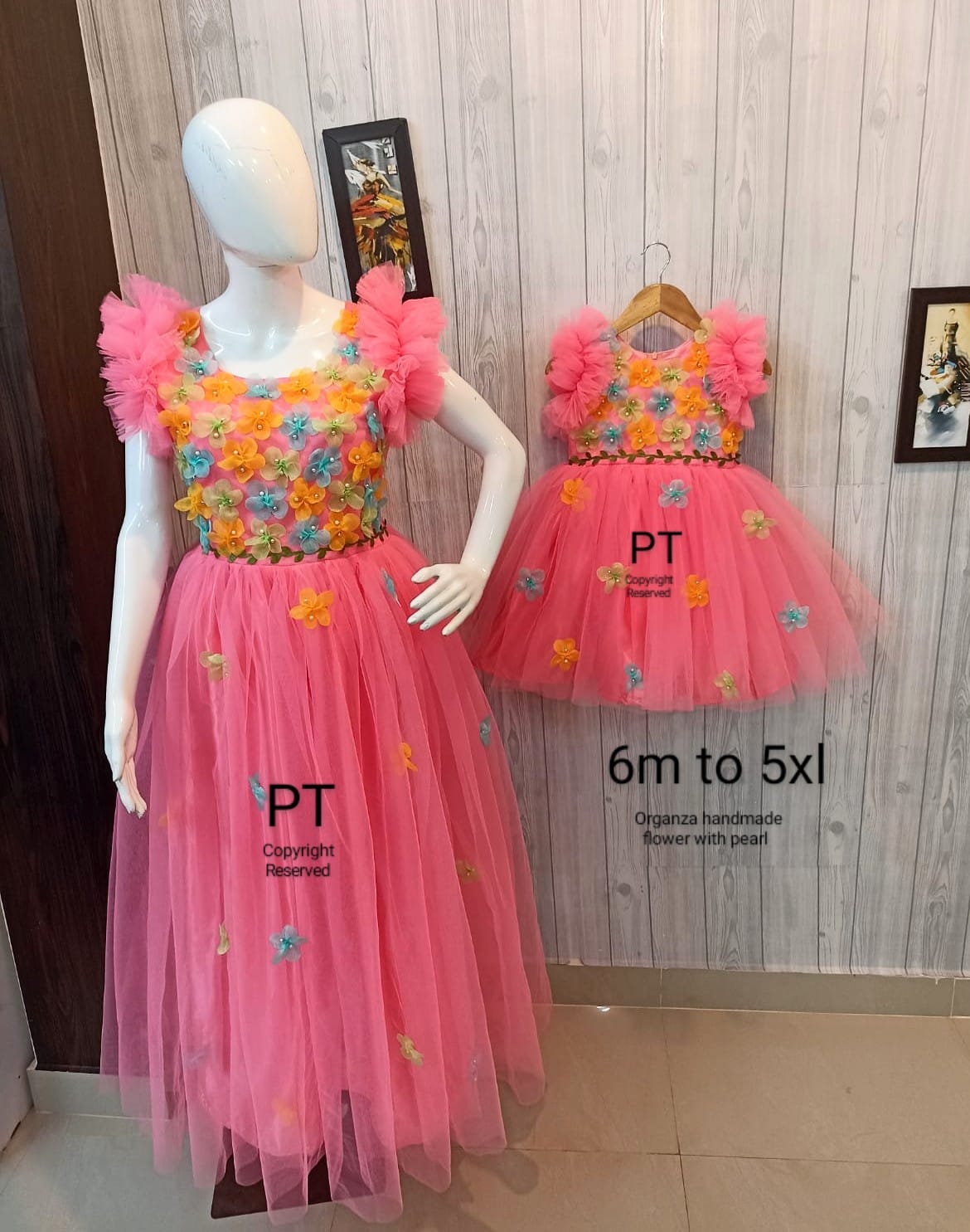 Flower  🌸 Dress Combo for Mommy and Baby | Birthday Dress | Twinning Dress