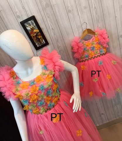 Flower  🌸 Dress Combo for Mommy and Baby | Birthday Dress | Twinning Dress