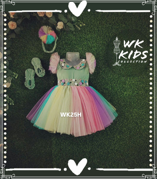 Multicolor Birthday Dress | Partywear Dress