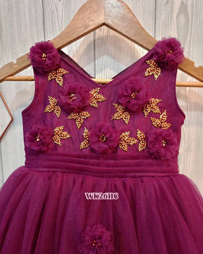 Two Frill Flower Dress | Birthday Dress