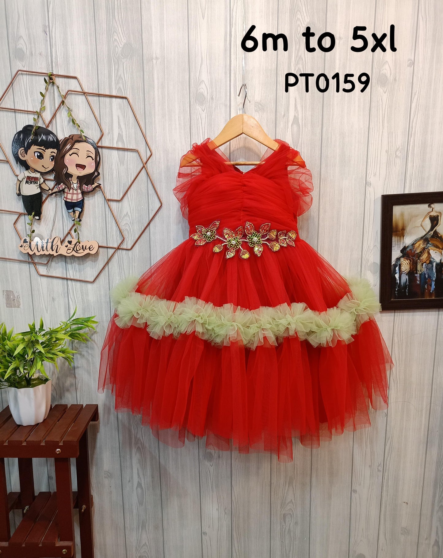 Beautiful Birthday Dress | Mother Daughter Combo Dress
