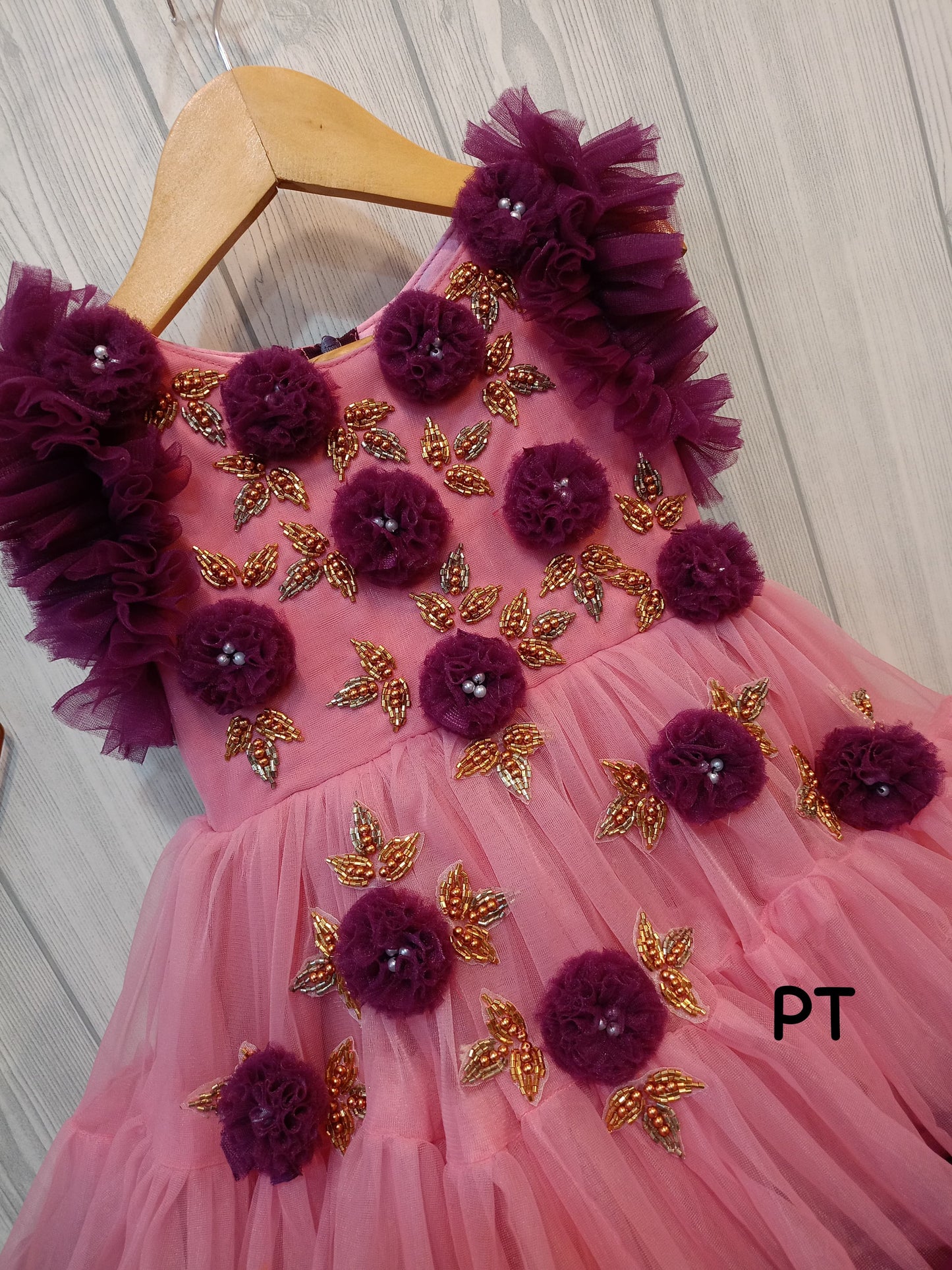 Flower Frilled Dress for Birthday | Birthday Dress | Partywear Dress