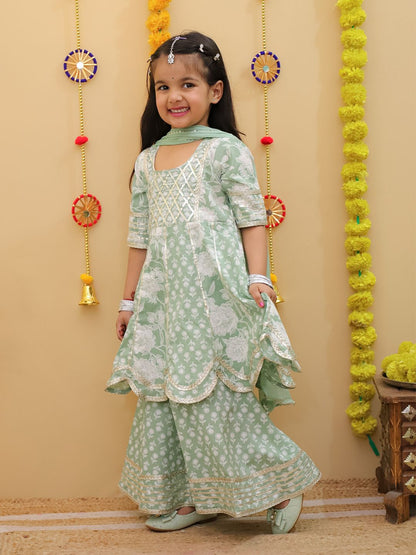 Stylish Kurti Sharara and Duppata Set | Premium Cotton Dress | Summer Special Dress