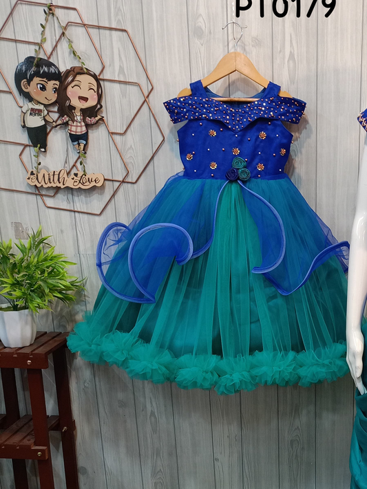 Wing Layered Birthday Dress for Girls - A Magical Look for Your Princess!