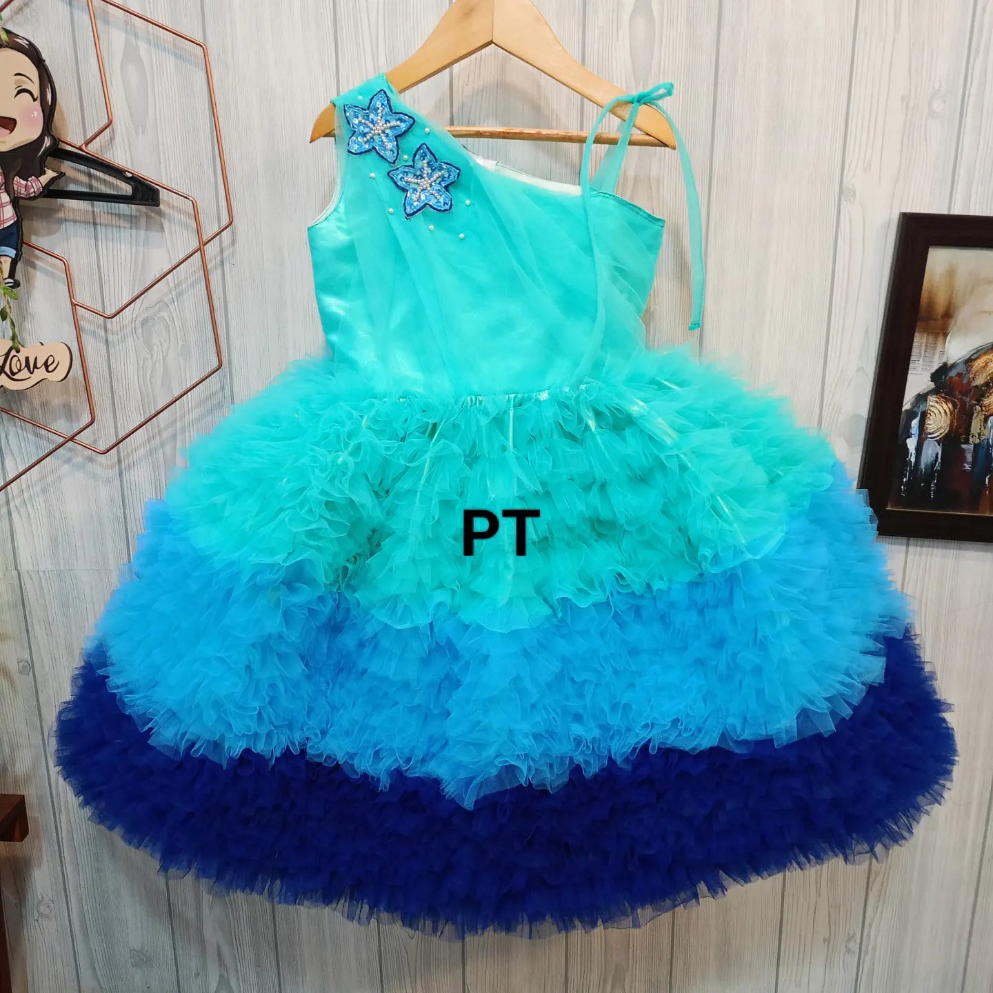 Multi Tiny Layer Birthday Dress for Princess 👸