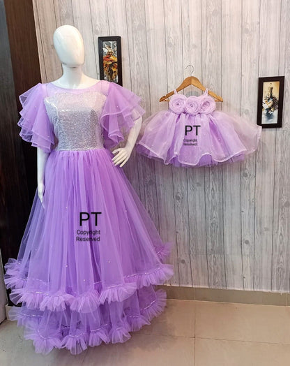Lavender Birthday Dress Combo | Twinning Dress | Mother daughter combo 💜