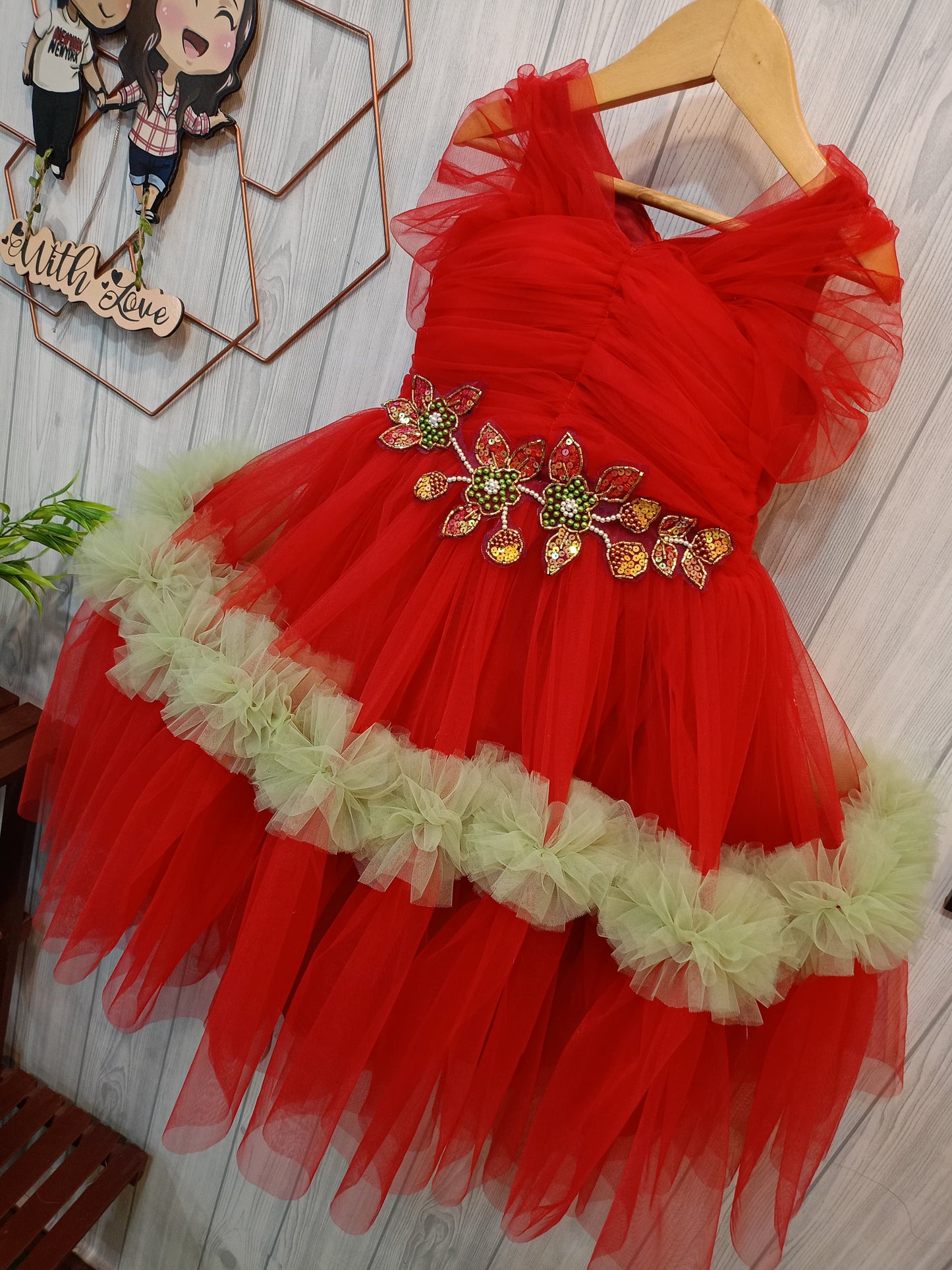 Beautiful Birthday Dress | Mother Daughter Combo Dress