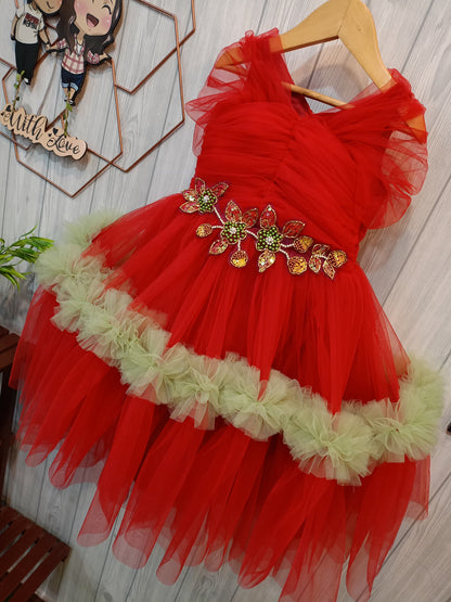 Beautiful Birthday Dress | Mother Daughter Combo Dress