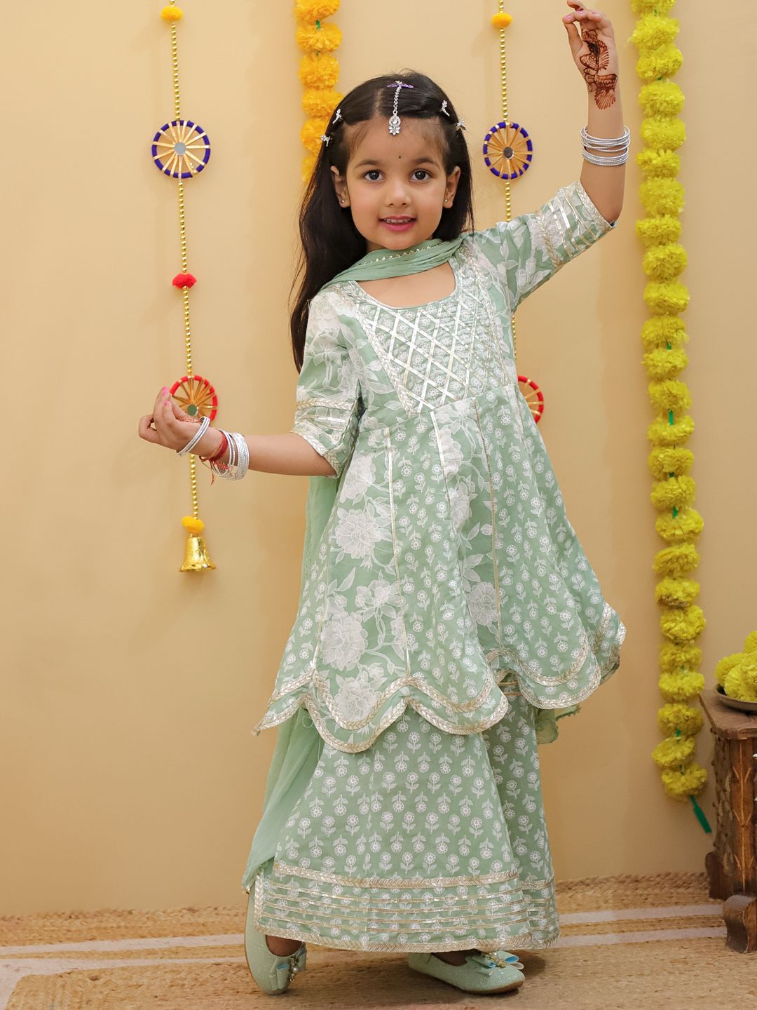 Stylish Kurti Sharara and Duppata Set | Premium Cotton Dress | Summer Special Dress