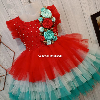 Multicolor Layered Birthday Dress