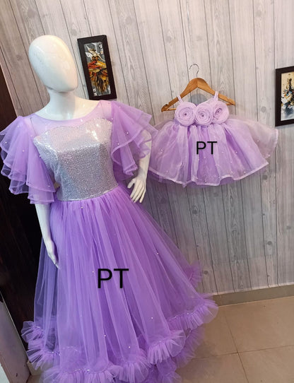 Lavender Birthday Dress Combo | Twinning Dress | Mother daughter combo 💜