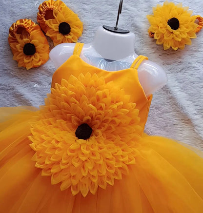 Big Flower Dress | Flower Birthday Dress